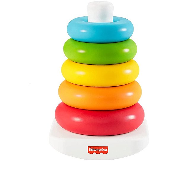 Brinquedo - Pirâmide de Argolas Eco Fisher Price Coloridas