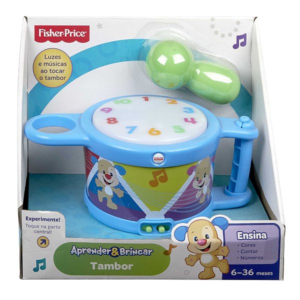 Brinquedo - Tambor (Aprender e Brincar) Fisher Price Azul