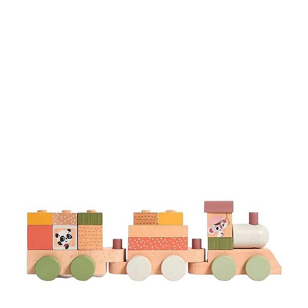 Brinquedo Trenzinho de Madeira Boho Chic - Tiny Love