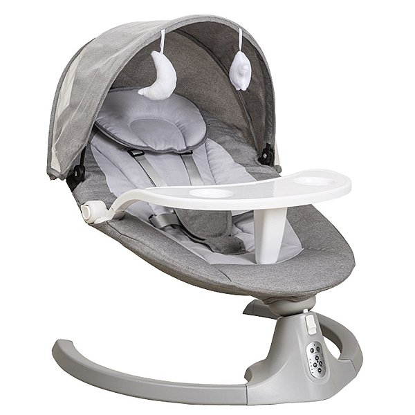 Cadeira De Balanço & Descanso Infantil Kiddo Loop Melange Grafite