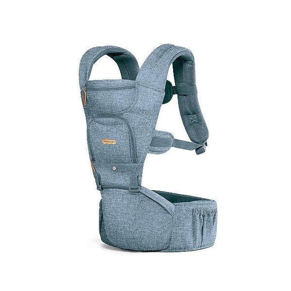 Canguru Para Bebê Hipseat Fisher-Price Azul Oxford