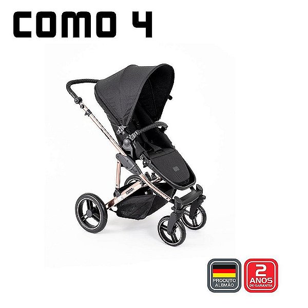 Carrinho de Bebê + Moisés + Bolsa - Como 4 ABC Design Rose Gold
