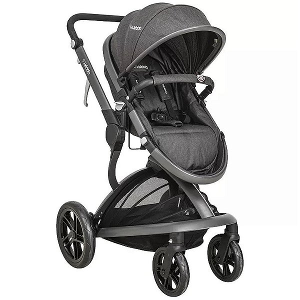 Carrinho De Bebê Kiddo Quantum Melange com Preto