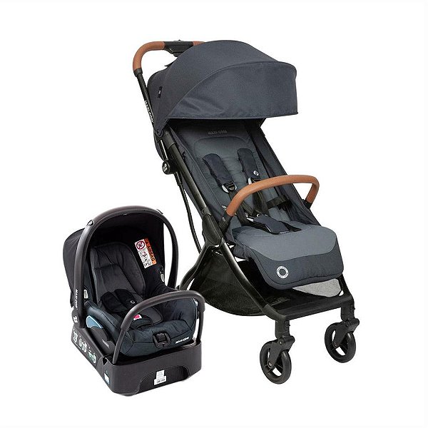 Carrinho de Bebê Maxi-Cosi Eva Trio Essential Graphite