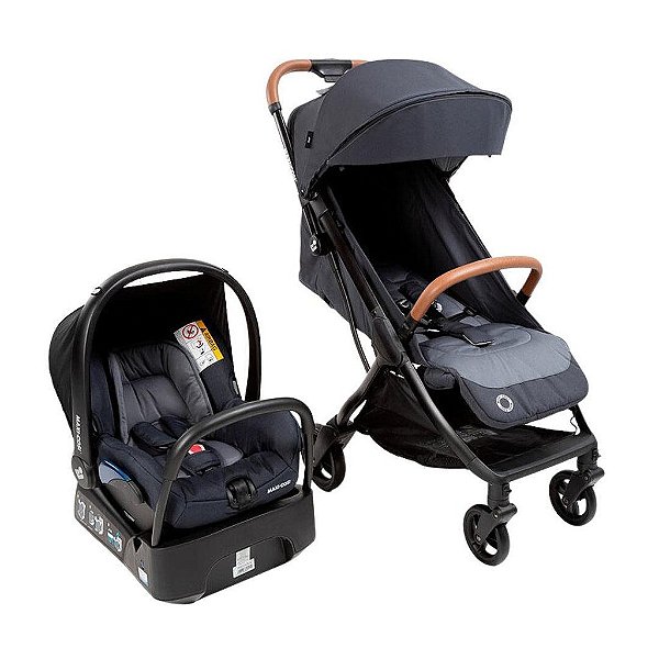 Carrinho de Bebê Maxi-Cosi Travel Sistem Eva² Trio Essential Graphite