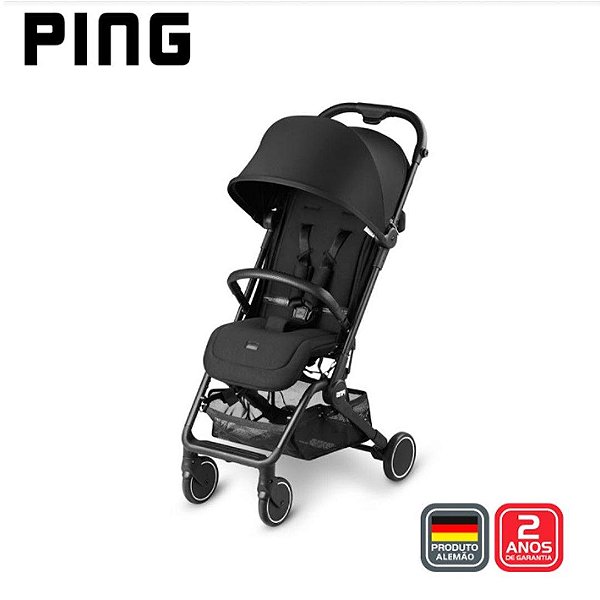 Carrinho De Bebê Ping ABC Design Woven Black