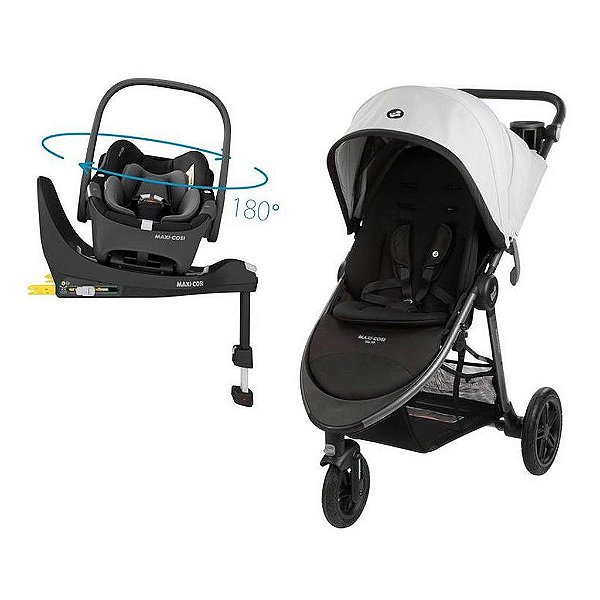 Carrinho Travel System Gia XP TS Trio Isofix 360° Midnight Moon - Maxi-Cosi