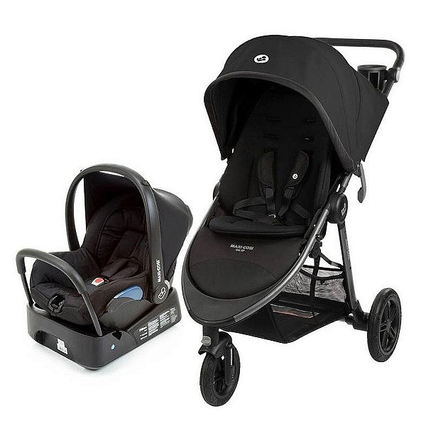 Carrinho Travel System Gia XP TS TRIO Midnight Black - Maxi-Cosi