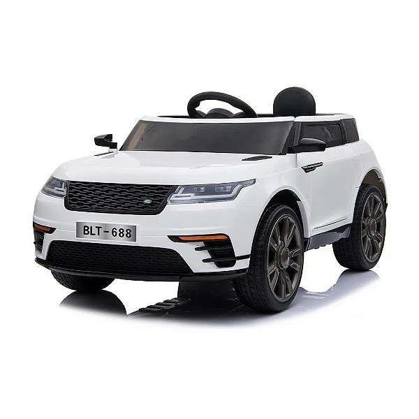 Carro Elétrico Infantil Deluxe Rover Branco 12V (Com Controle) Multikids