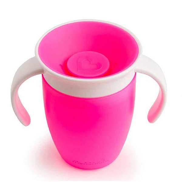 Copo De Treinamento Munchkin Miracle Rosa 6M+ 207ML