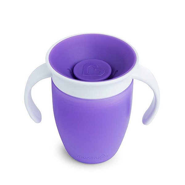 Copo De Treinamento Munchkin Miracle Roxo 6M+ 207ML