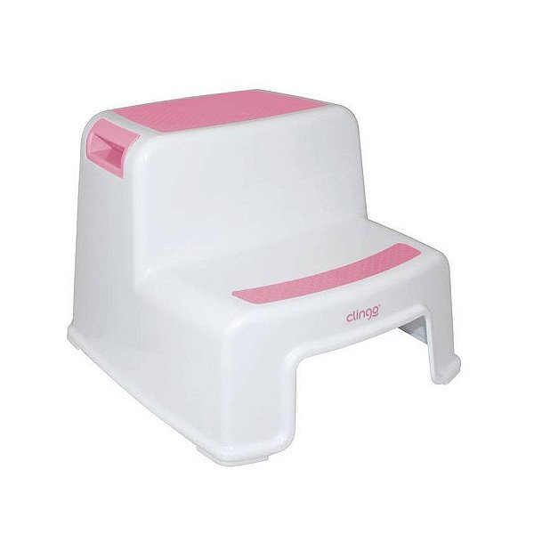 Escadinha Infantil Multifuncional Clingo Rosa