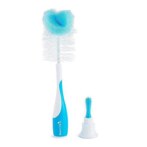 Escova Para Mamadeira Munchkin Azul