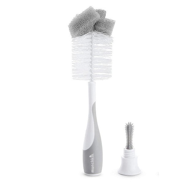 Escova Para Mamadeira Munchkin Cinza