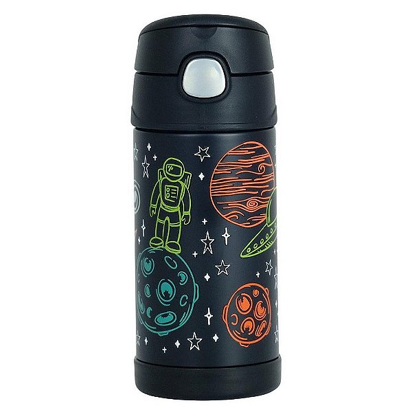 Garrafa Térmica Infantil Thermos Funtainer Astronauta 355ML