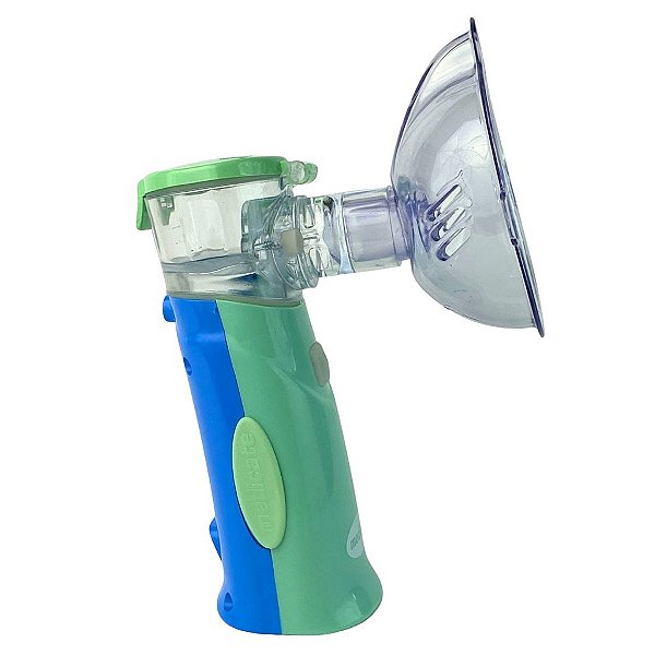 Inalador Medicate Air Mesh Colors Baby Com Bateria + Fonte de Alimentação - Verde