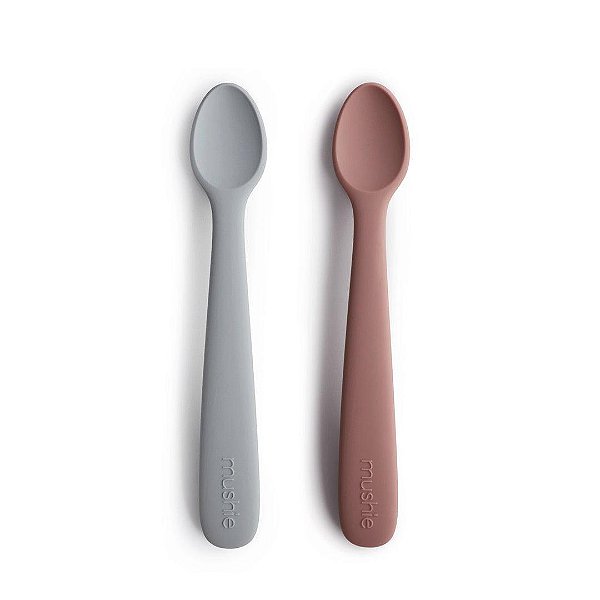 Kit de Colheres Infantil Mushie Stone/Cloudy Mauve - BR
