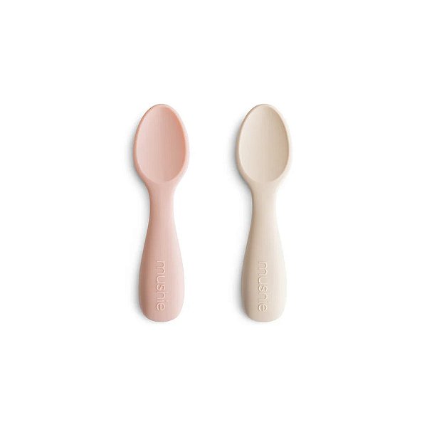 Kit de Colheres Para Bebês Mushie Blush e Shifting Sand - BR