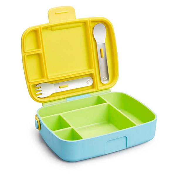Lancheira Com Talheres Bento Box Munchkin Verde Claro