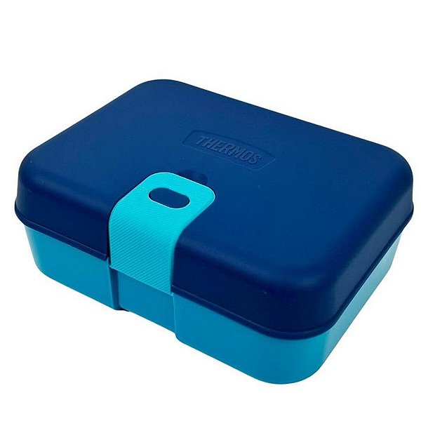 Lancheira Thermos Bento Box Kids 8 Peças Azul