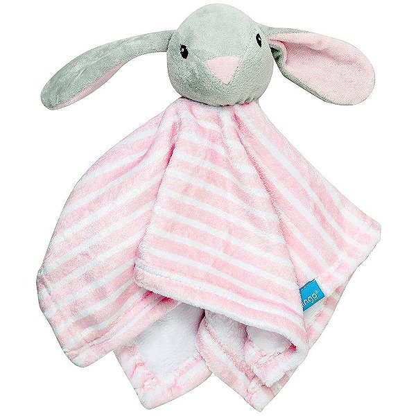 Naninha Infantil Clingo Coelhinha Listrada Rosa