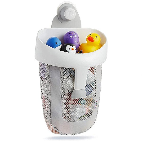 Organizador Infantil De Brinquedos De Banho Munchkin Scoop Cinza - BR