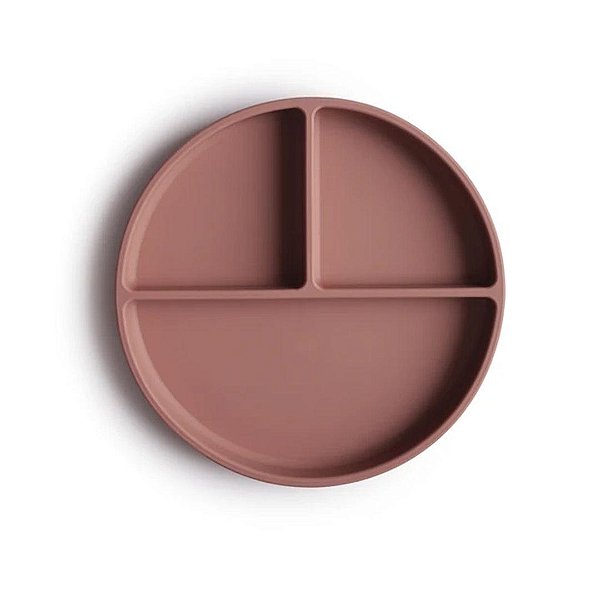Prato De Sucção Infantil Mushie Cloudy Mauve - BR