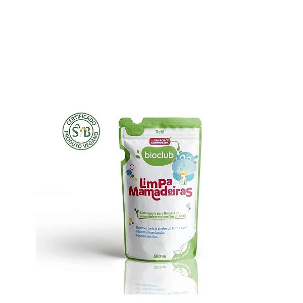 Refil Para Detergente de Mamadeiras Orgânico Bioclub 500ML