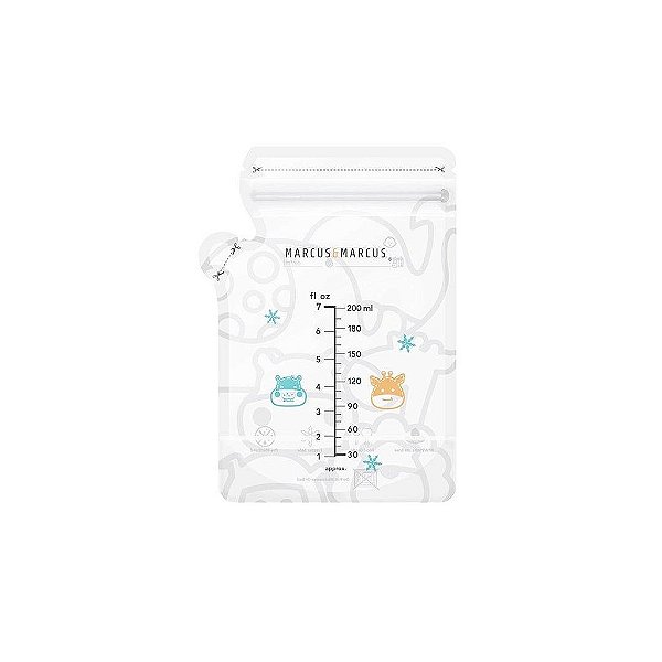 Sacos Para Armazenar Leite Materno Termossensível Marcus e Marcus 200ml