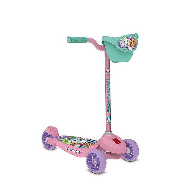 Skatenet Infantil Bandeirante Patrulha Canina Rosa