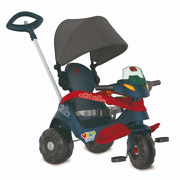 Triciclo Bandeirante Velobaby Passeio & Pedal Azul