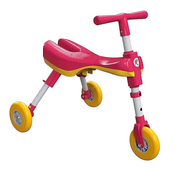 Triciclo Dobrável Infantil Bimba Rosa