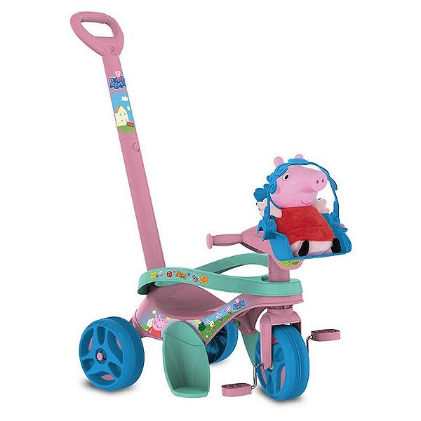 Triciclo Mototico Bandeirante Passeio e Pedal Peppa Pig