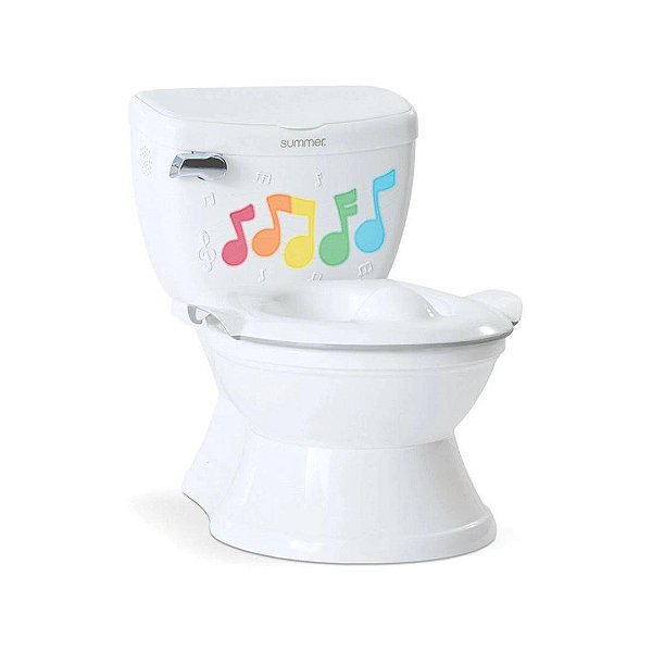 Troninho Infantil Com Som e Luz Summer Branco