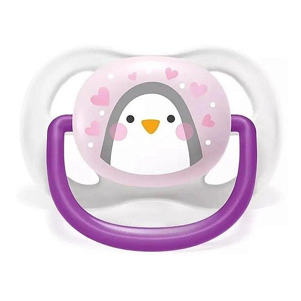 Chupeta Infantil Avent Ultra Air Pinguim 0-6M