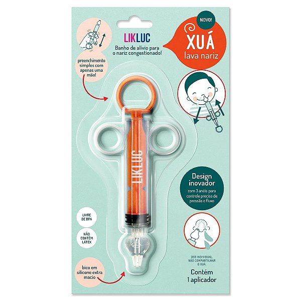 Seringa Para Lavagem Nasal Infantil LikLuc Xuá