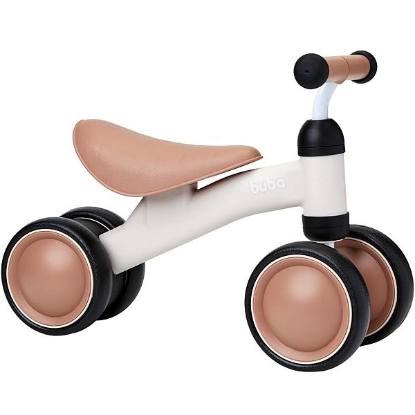 Bicicleta de Equilíbrio Infantil Buba 4 Rodas Bege