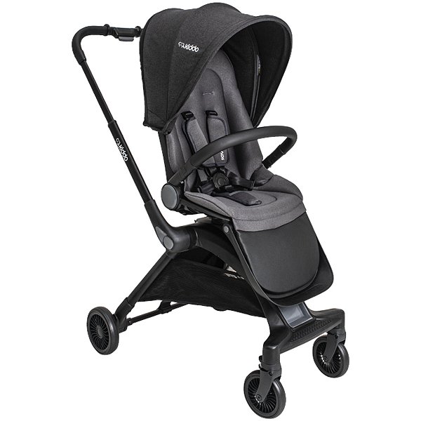 Carrinho de Bebê com Moisés Kiddo Savvy 360º Melange Preto