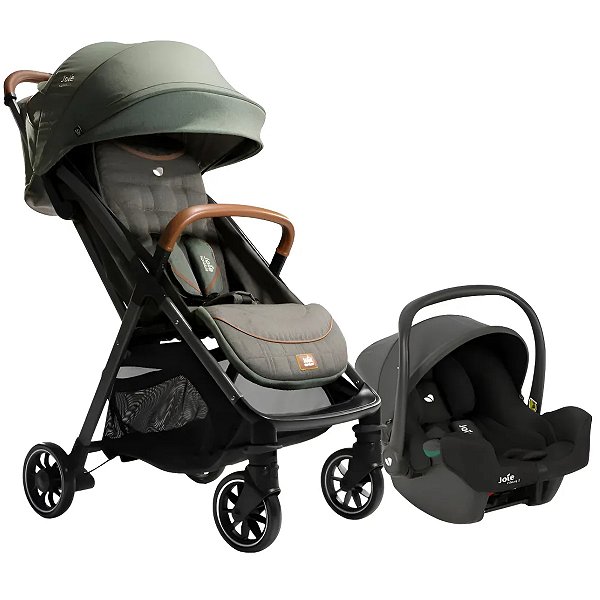 Combo Carrinho Parcel Verde Pine e Bebê conforto I-Snug - Joie