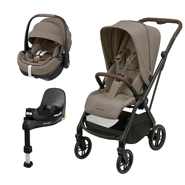 Carrinho de Bebê Travel System Maxi-Cosi Leona² com Pebble Pro 360 Twillic Truffle