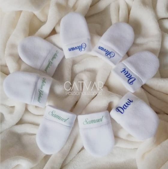 Par de luvinhas personalizado