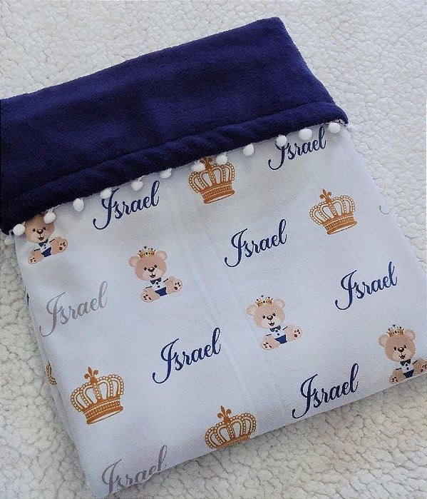 Manta personalizada Ursinho príncipe