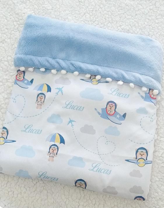 Manta personalizada Ursinho Aviador