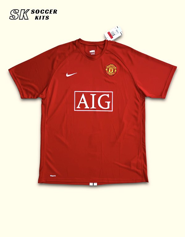 Camisa Manchester United 2007/08 Home - Cristiano Ronaldo (Na etiqueta -  Soccer Kits - Camisas de Futebol