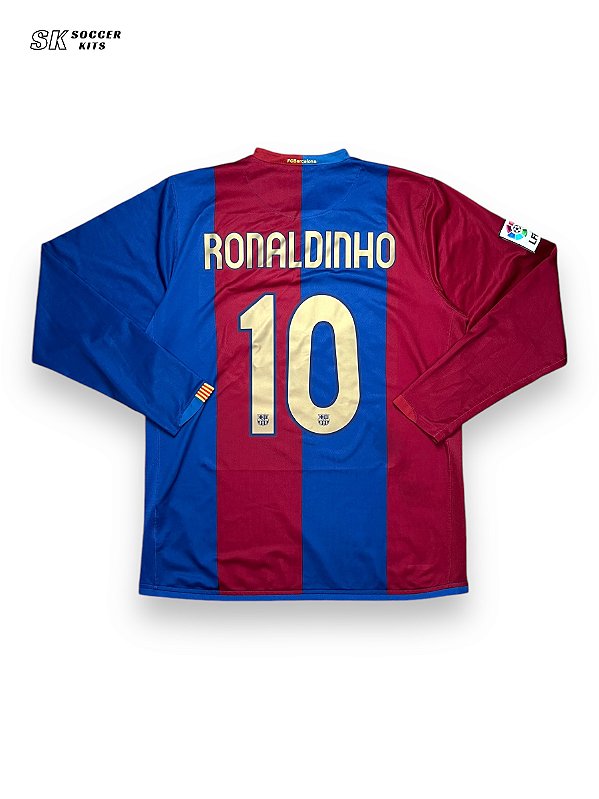 Camisa Barcelona 2006/07 Home - Ronaldinho ML
