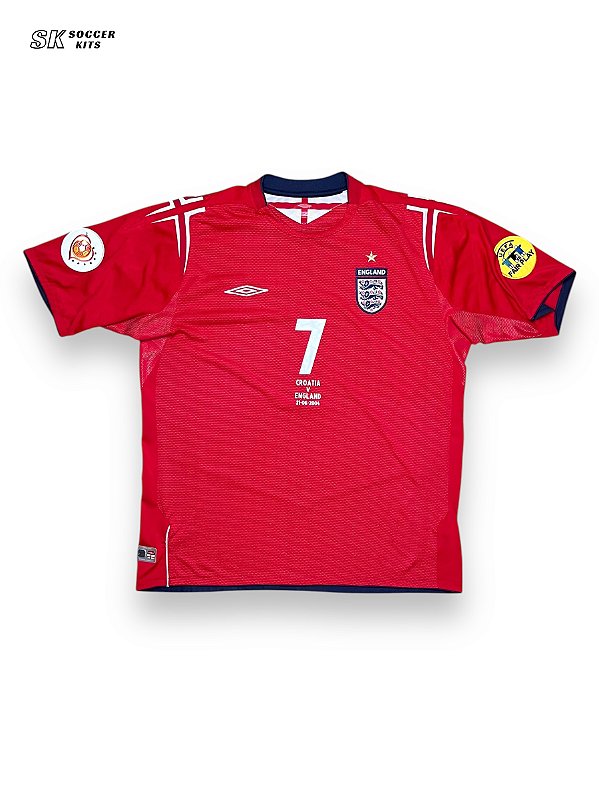 Camisa Inglaterra 2004/06 Away - Beckham | Eurocopa