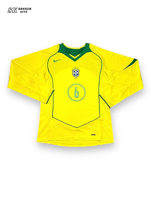 Camisa Brasil 2004/05 Home - Roberto Carlos ML