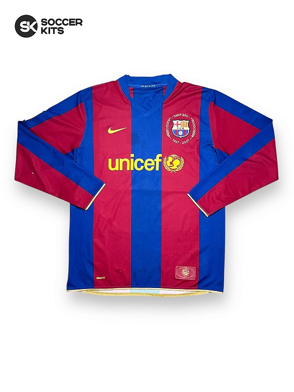 Camisa Barcelona 2007/08 Home - Ronaldinho ML