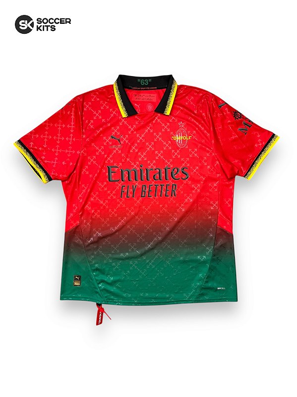 Camisa Milan x Off White 2024/25 Fourth