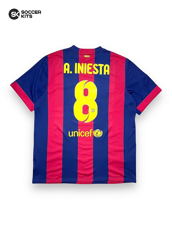 Camisa Barcelona 2014/15 Home - Iniesta